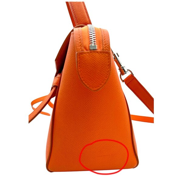 Celine Leather Crossbody Bag Orange - Picture 5 of 15